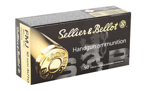 Ammunition Sellier&Bellot Pistol 10mm S&B 10MM 180GR FMJ 1000RD CS